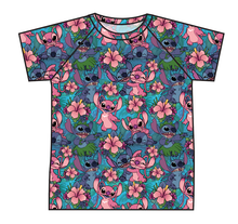 Load image into Gallery viewer, Floral Alien Swim Rash Guard Top