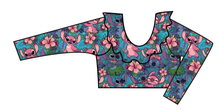 Load image into Gallery viewer, Floral Alien Swim Ruffle Neck Swim Top