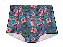 Load image into Gallery viewer, Floral Alien Swim Ladies' High Waisted Bikini Bottoms