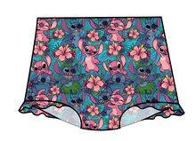 Load image into Gallery viewer, Floral Alien Swim High Waisted Swim Bottoms