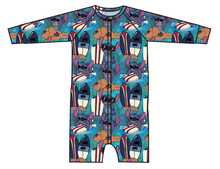 Load image into Gallery viewer, Surfing Alien Swim One Piece Rashguard Suit