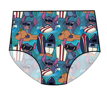 Load image into Gallery viewer, Surfing Alien Swim Ladies' High Waisted Bikini Bottoms