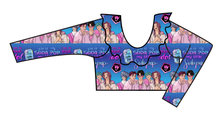 Load image into Gallery viewer, Demon Boy Band Swim Ruffle Neck Swim Top