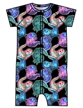 Load image into Gallery viewer, Galaxy Axolotl Swim One Piece Rashguard Suit