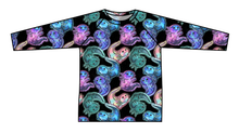 Load image into Gallery viewer, Galaxy Axolotl Swim Rash Guard Top