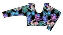 Load image into Gallery viewer, Galaxy Axolotl Swim Ruffle Neck Swim Top
