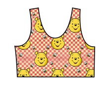 Load image into Gallery viewer, Hunny Bear Check Swim Basic Swim Top