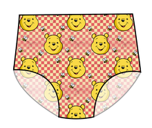 Load image into Gallery viewer, Hunny Bear Check Swim High Waisted Swim Bottoms