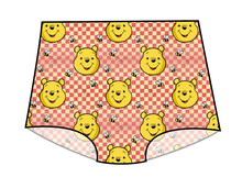 Load image into Gallery viewer, Hunny Bear Check Swim Ladies' High Waisted Bikini Bottoms