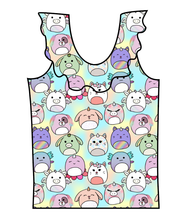 Load image into Gallery viewer, Mythical Squish Friends Swim Ruffle Neck Swim Top