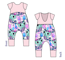 Load image into Gallery viewer, Mercat Low Back Romper and Bubble Romper