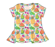 Load image into Gallery viewer, Tutti Fruiti Ladies' Peplum Top