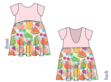 Load image into Gallery viewer, Tutti Fruiti Low Back Dress