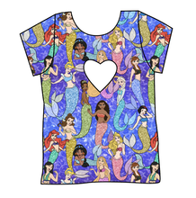 Load image into Gallery viewer, Royal Mermaids Cambria Heart Back Tee