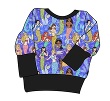 Load image into Gallery viewer, Royal Mermaids Grow With Me Hoodie (or Crewneck)