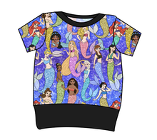 Load image into Gallery viewer, Royal Mermaids Grow With Me Tee