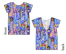 Load image into Gallery viewer, Royal Mermaids Low Back Ballerina Tee