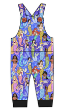 Load image into Gallery viewer, Royal Mermaids Overalls and Shortalls