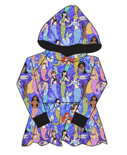 Load image into Gallery viewer, Royal Mermaids Peplum Hoodie (or Crewneck)