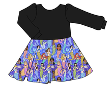Load image into Gallery viewer, Royal Mermaids Prairie Dress
