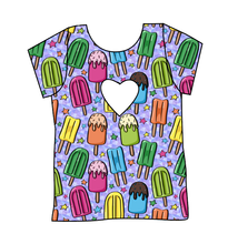 Load image into Gallery viewer, Rainbow Pops Cambria Heart Back Tee