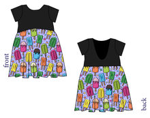 Load image into Gallery viewer, Rainbow Pops Low Back Dress