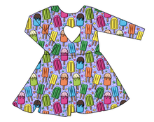 Load image into Gallery viewer, Rainbow Pops Molly Heart Back Twirly Dress