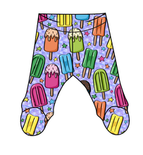 Load image into Gallery viewer, Rainbow Pops Newborn Footed Pants