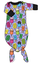 Load image into Gallery viewer, Rainbow Pops Newborn Knotted Gown
