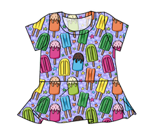 Load image into Gallery viewer, Rainbow Pops Peplum Top