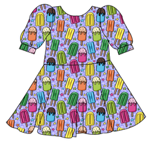 Load image into Gallery viewer, Rainbow Pops Prairie Dress