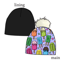 Load image into Gallery viewer, Rainbow Pops Slouchy Beanie (Reversible!)