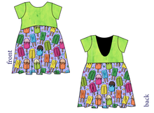 Load image into Gallery viewer, Rainbow Pops Low Back Dress