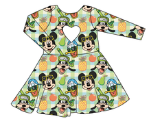 Load image into Gallery viewer, Rad Picnic Pals Molly Heart Back Twirly Dress