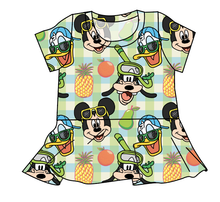 Load image into Gallery viewer, Rad Picnic Pals Peplum Top