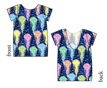 Load image into Gallery viewer, Jellyfish Low Back Ballerina Tee