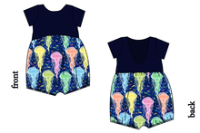 Load image into Gallery viewer, Jellyfish Low Back Romper and Bubble Romper