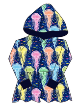 Load image into Gallery viewer, Jellyfish Peplum Hoodie (or Crewneck)
