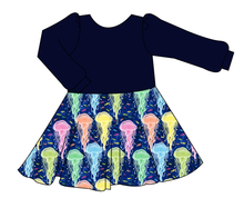 Load image into Gallery viewer, Jellyfish Prairie Dress