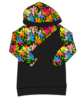 Load image into Gallery viewer, Electric Floral Classic Hoodie (or Crewneck)