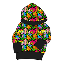 Load image into Gallery viewer, Electric Floral Grow With Me Hoodie (or Crewneck)