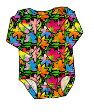 Load image into Gallery viewer, Electric Floral Lap Neck Bodysuit