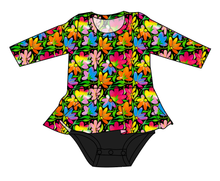 Load image into Gallery viewer, Electric Floral Peplum Top