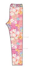 Load image into Gallery viewer, Sunset Floral Basic Leggings