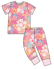 Load image into Gallery viewer, Sunset Floral Basic Loungewear Set