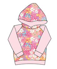 Load image into Gallery viewer, Sunset Floral Classic Hoodie (or Crewneck)