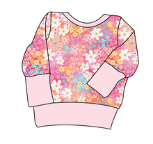 Load image into Gallery viewer, Sunset Floral Grow With Me Hoodie (or Crewneck)