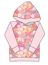 Load image into Gallery viewer, Sunset Floral Ladies Hoodie