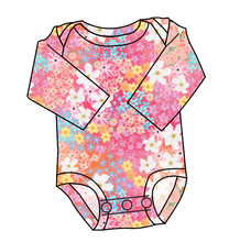 Load image into Gallery viewer, Sunset Floral Lap Neck Bodysuit