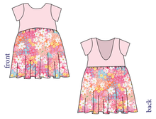 Load image into Gallery viewer, Sunset Floral Low Back Dress